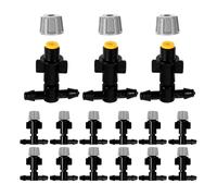 25 pièces Buse Brumisateur PP Réglable pour Irrigation des Plantes en pot | Format 3,6x3,2x1,3cm, Angle Ajustable, Jet Doux et Uniforme, Arrosage Ciblé et Jardins Professionnels