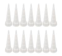 25 Pièces Buses de Calfeutrage Plastique 100ml Blanc | Embouts de Rechange en Caoutchouc, Raccord Étanche, pour Tubes Compatibles, Plomberie, Joints de Salle de Bain et Projets DIY