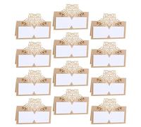 25 Pièces Cartes de Table de Mariage en Papier, Décor Élégante | Découpe Ajourée, Personnalisation Facile, Guide les Invités, pour Banquets, Tables Dressées et Buffets