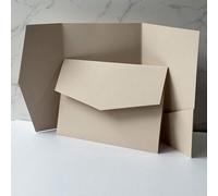 25 pièces Cartes d'invitation de mariage pliables en trois avec enveloppes, cartes d'invitation simples pour fiançailles, 15e anniversaire, baptême, invitations DIY, invitations de 5*7 pouces, invitat