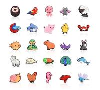 25 Pièces Charmes de Chaussure, Breloques de Chaussures pour Sabots, Pins pour Crocs, Décorations de Chaussures de Dessin Animé, Accessoires pour Sandales, Cadeaux D'anniversaire (Option B)
