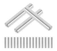 25 Pièces Cheville Cylindrique en Acier Inoxydable Argenté