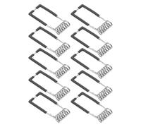 25 Pièces Clip à Ressort, Fixation Plafond Stable | Acier Inoxydable et Plastique Noir, Résistance à Chaleur, Usage Maison et Maintenance, pour Luminaires Encastrés