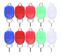 25 Pièces Clip de Ligne de Pêche Lumineux Abs Boucle pour Pêcheur | Accessoire de Pêche pour Fil, Léger et Portable, Empêche la Perte de L’extrémité du Fil