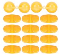 25 Pièces Clochettes D’Alarme Jumelles, Clip-on ABS Orange | Légères Détection Manuelle, pour Lignes, Leurres et Montages, Débutants, Garçon et Filles, Nuit, Bateau