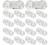 25 Pièces Clochettes D’Alerte de Pêche, Clip-on ABS Argenté | Pince de Fixation, Usage pour Ligne et Leurre, Pêche du Quai Nuit, Lot Portable