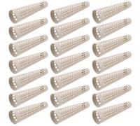 25 Pièces Cône de Fil Plastique Blanc 3°30' pour Teinture Textile, Maille | PP Réutilisable, Support Antidérapant pour Bobines, Usage Atelier Filature et Machines de Teinture