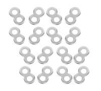 25 Pièces Connecteur de Table à 8 Chiffres en Acier Inoxydable | 9mm, Espacement des Trous 2, Fixation pour Plateau en Bois, Usage Atelier et Loisirs Créatifs