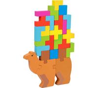 25 pièces de blocs de motifs en bois Set Chameau Géométrique Manipuler la forme Puzzle - Jouets graphiques tronc cérébral