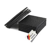 25 pièces de dalles de terrasse en caoutchouc pour protection des bâtiments | 10 mm 200 x 200 mm | Choisir la taille