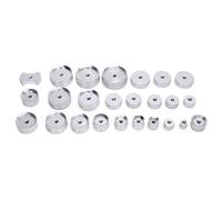 25 pièces de matrices pour machine de capsulage, matrices en alliage d’aluminium pour la fermeture des fonds de montres, matrices de pressage anti-rayures de plusieurs tailles pour
