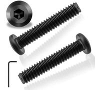 25 pièces de vis à tête plate M5X30mm à six pans intérieurs en acier inoxydable A2 V2A noires M5, vis à tête plate à filetage complet en acier inoxydable avec clé à six pans intérieurs pour appareils