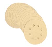 25 Pièces Disques Abrasifs Autocollants 5 Pouces 8 Trous | Oxyde D’aluminium, Support Floqué, Extraction des Poussières, Changements Rapides, Métal et Bricolage