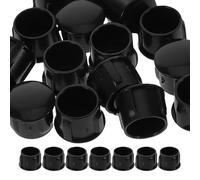 25 Pièces Embout pour Brosse de Toilette, Capuchon Noir en