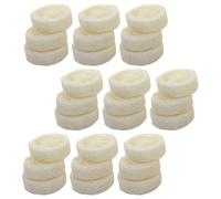 25 Pièces Éponge de Bain Luffa, Brosse Exfoliante Blanche