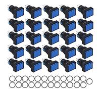 25 pièces interrupteur à bouton-poussoir industriel interrupteur à bouton-poussoir longue durée avec voyant lumineux pour applications de contrôle d'équipement industriel AC 0-240V