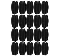 25 Pièces Isolateur de Clôture Électrique Noir en Plastique