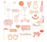 25 Pièces Kit D'accessoires De Photomaton De Mariage,Accessoires Photobooth Mariage,Photobooth Evjf Accessoire,Accessoire De Photo Booth De Fête Pour Fiançailles,Mariages,Fêtes D'anniversaire Mariages