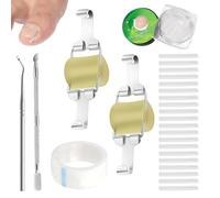 25 Pièces Kit D'ongles Incarnés Ongle Incarné Se Adhiere Firmemente Y No Se CAE Fácilmente Adecuado Para Uñas De Los Pies Con Una Longitud De 19 Mm a 21 Mm