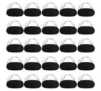25 Pièces Masque pour les Yeux Bandés, Masque de Sommeil avec Sangles Réglables, Masque de Nuit Ultra Doux Respirant Masque Yeux Dormir pour Maison Avion Train, de Voyage (Noir)