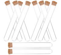 25 Pièces Mini-flacons en Verre avec Bouchon de Liège, Tubes | Organisation D’échantillons, Usage pour Extraits D’herbes, Crafters et Huiles Essentielles, Lot Pratique
