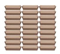 25 Pièces Moule à Gâteau en Papier Ondulé Rectangulaire | Format Bateau Élégant, Surface Anti-graisse, Manipulation Propre, sans Doublure Supplémentaire, pour Pains, Panettone