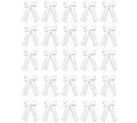25 Pièces Noeud Voiture Blanc Décoration de Voiture de Mariage De Mariage | Nœuds, Satin, Ruban, Decoration, Chaise, Cadeau, Wedding, Cérémonie, Bouquet, qualite, Solid, pratique, robuste
