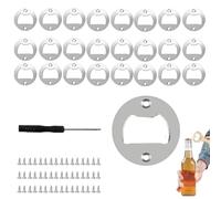 25 Pièces Ouvre-Bouteille Insert Kit Ensembles D'inserts de Décapsuleur | Piece Décapsuleur Métal pour Bars Familles Restaurants