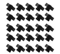 25 Pièces Patin de Tour D’ordinateur Noir en Plastique | Châssis PC et Boîtier de Bureau, Stabilité Renforcée, des Vibrations, Usage Bureaux en Verre