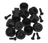 25 Pièces Pieds à Enfoncer pour Boîtier Pc, Patins Antidérapants | Anti-vibrations, Absorption des Chocs, Installation Facile, Noir, pour Ordinateur de Bureau, Maison et Bureau