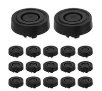 25 Pièces Pieds de Boîtier PC Antidérapants en Plastique Noir | Vibrations et Protection de Surface, pour Châssis de Bureau et Plateaux en Verre