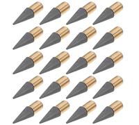 25 Pièces Plume de Rechange pour Stylo Graphite Noir, sans Taille | Filetage à Vis, Écriture Fluide, pour Papier et Crayons sans Encre, Pratique pour Étude et Croquis