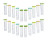 25 Pièces Tube à Centrifuger Plastique 50ml Jaune Conique | Bouchon à Vis, Graduations Précises, Zone D’écriture, Transparence Élevée, Prise Ergonomique, Usage Labo