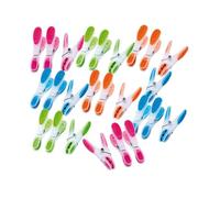 Pearl Agency – Pinces à linge Soft Grip – 25 pièces – 4 couleurs