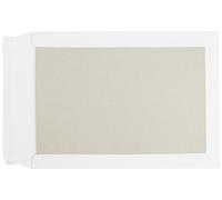 25 pochettes avec dos cartonnées blanches C4, 229 x 324 mm, sans fenêtre, fermeture adhésive, rabat droit, 120 g/m² offset, Enveloppe 24