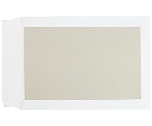 25 pochettes avec dos cartonnées blanches C4, 229 x 324 mm, sans fenêtre, fermeture adhésive, rabat droit, 120 g/m² offset, Enveloppe 24