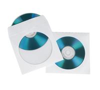 Hama Pochette de protection CD/DVD – Blanc – Pack de 25