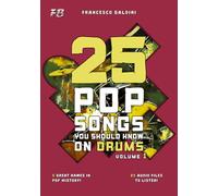 25 POP SONGS YOU SHOULD KNOW ON DRUMS (Volume 1): [English Edition]