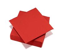 25 Serviettes airlaid Rouge FSC® - 40x40cm