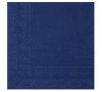 25 Serviettes de table en papier bleu royal 16.5 x 16.5 cm REF/8083 (18 gr/m²)