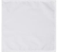 25 serviettes de table en tissu fin, blanc, 35 x 35cm, réutilisables