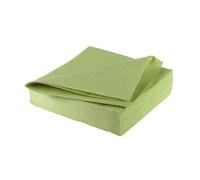 25 SERVIETTES DE TABLE JETABLE PAPIER AIRLAID 40CM VERT SAUGE