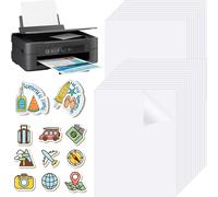 25 Sheets Of A4 Transparent Self-Adhesive Paper, Printable Vinyl, Inkjet/Laser Printer Stickers (21 X 29.7 Cm)