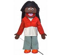 25 Sierra Black Girl Full Body Ventriloquist Style Puppet