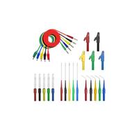 25 sondes universelles pour multimètre, aiguille en acier, fiche banane 4 mm, pince crocodile, lecture précise, usage polyvalent