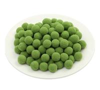 25 Stück Pompons zum Basteln - Weiche Filzkugeln, Flauschige Plüschkugeln, Mini Pompoms, Ponpons & Bommeln für DIY Handwerk, Nähen, Kleidung & Dekoration (38_Olivgrün, 40 mm)