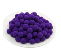 25 Stück Pompons zum Basteln - Weiche Filzkugeln, Flauschige Plüschkugeln, Mini Pompoms, Ponpons & Bommeln für DIY Handwerk, Nähen, Kleidung & Dekoration (09_Indigo, 50 mm)