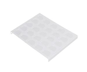 25 Support de Tiroir de Rangement pour Dosettes de café pour Capsules 12,6 X 9,8 Pouces Porte-Capsule de Tiroir en Cristal pour, Plateau de Rangement Pr
