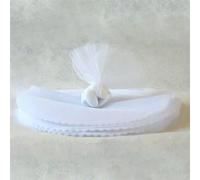 Tulle - HOBI - 25 ronds - 24 cm - blanc - mixte