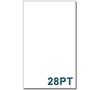 25 vierges pour gravure laser - Carton blanc solide 28PT (34,3 x 44,5 x 0,7 mm) - Outil exceptionnel pour pratiquer la gravure laser et fonctionne parfaitement sur un Cricuts pour les projets de